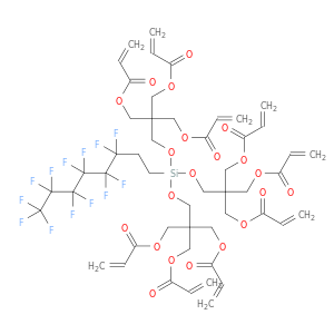 2-丙烯酸,2-[[双[3-[(1-氧代-2-丙烯基)氧]-2,2-双[[(1-氧代-2-丙烯基)氧基]丙氧基](3,3,4,4,5,6,6,7,7,8,8-8-三氟辛基甲硅烷基]氧基]-2-[[(1-氧代-2-丙烯基)氧]甲基]-1,3-丙二酯
