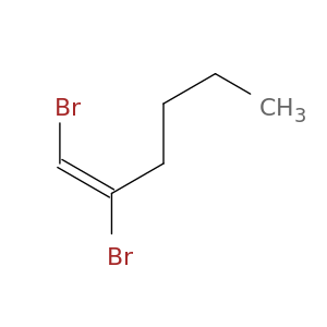 1-Hexene, 1,2-dibromo-, (1E)-
