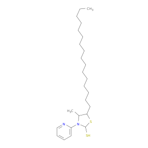 2-Thiazolidinethiol, 5-hexadecyl-4-methyl-3-(2-pyridinyl)-