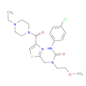 3-(4-chlorophenyl)-1-[[4-(4-ethylpiperazine-1-carbonyl)-1,3-thiazol-2-yl]methyl]-1-(2-methoxyethyl)urea