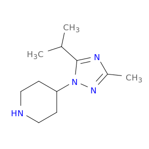 Piperidine, 4-[3-methyl-5-(1-methylethyl)-1H-1,2,4-triazol-1-yl]-