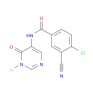 Benzamide, 4-chloro-3-cyano-N-(3,4-dihydro-4-oxo-5-pyrimidinyl)-