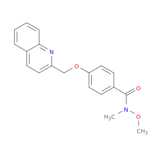 Benzamide, N-methoxy-N-methyl-4-(2-quinolinylmethoxy)-
