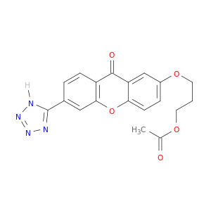 9H-Xanthen-9-one, 2-[3-(acetyloxy)propoxy]-6-(1H-tetrazol-5-yl)-