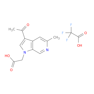 2,2,2-Trifluoroacetic acid compound with 2-(3-acetyl-5-methyl-1H-pyrrolo[2,3-c]pyridin-1-yl)acetic acid (1:1)