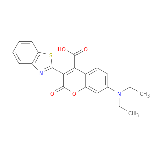 3-(2-苯并噻唑基)-7-(乙氨基)-香豆素-4-甲酸
