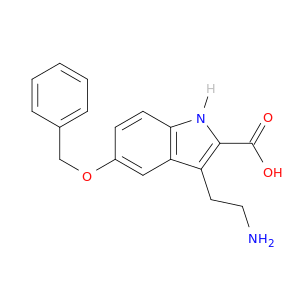 1H-Indole-2-carboxylic acid, 3-(2-aminoethyl)-5-(phenylmethoxy)-