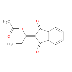 1H-Indene-1,3(2H)-dione, 2-[1-(acetyloxy)propylidene]-