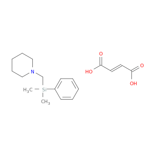 Piperidine, 1-[(dimethylphenylsilyl)methyl]-, (E)-2-butenedioate