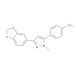 1H-Pyrazole, 3-(1,3-benzodioxol-5-yl)-5-(4-methylphenyl)-