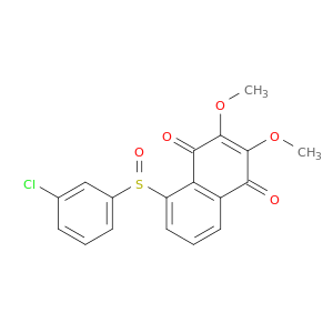 1,4-Naphthalenedione, 5-[(3-chlorophenyl)sulfinyl]-2,3-dimethoxy-