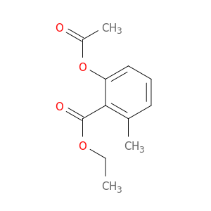Benzoic acid, 2-(acetyloxy)-6-methyl-, ethyl ester