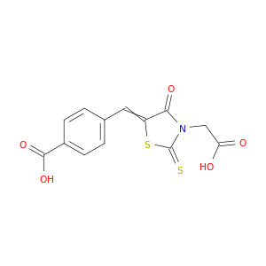 3-Thiazolidineaceticacid, 5-[(4-carboxyphenyl)methylene]-4-oxo-2-thioxo-
