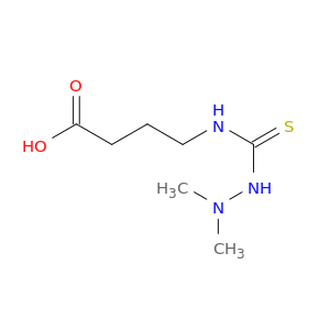 Butanoic acid, 4-[[(2,2-dimethylhydrazino)thioxomethyl]amino]-