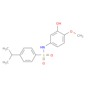 Benzenesulfonamide, N-(3-hydroxy-4-methoxyphenyl)-4-(1-methylethyl)-