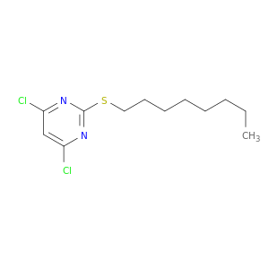 Pyrimidine, 4,6-dichloro-2-(octylthio)-