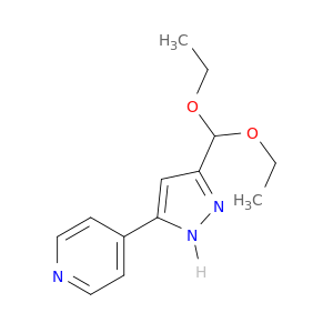 4-[3-(diethoxymethyl)-1H-pyrazol-5-yl]pyridine