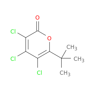 2H-Pyran-2-one, 3,4,5-trichloro-6-(1,1-dimethylethyl)-