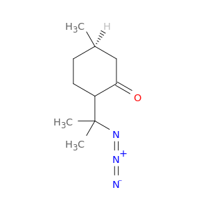 Cyclohexanone, 2-(1-azido-1-methylethyl)-5-methyl-, (5R)-