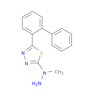 1,3,4-Thiadiazole, 2-[1,1'-biphenyl]-2-yl-5-(1-methylhydrazino)-