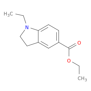 1H-Indole-5-carboxylic acid, 1-ethyl-2,3-dihydro-, ethyl ester