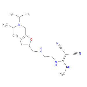 2-[[2-[[5-[(dipropan-2-ylamino)methyl]-2-furyl]methylamino]ethylamino]-methylamino-methylidene]propanedinitrile