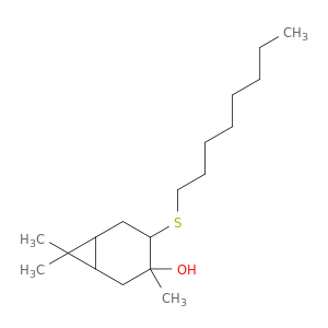 3,7,7-三甲基-4-(辛基硫基)双环[4.1.0]庚烷-3-OL