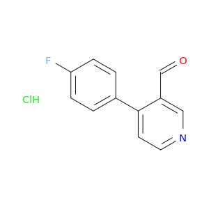 3-Pyridinecarboxaldehyde, 4-(4-fluorophenyl)-, hydrochloride