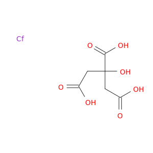 californium; 2-hydroxypropane-1,2,3-tricarboxylic acid