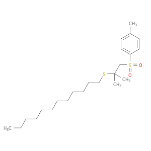 Benzene, 1-[[2-(dodecylthio)-2-methylpropyl]sulfonyl]-4-methyl-