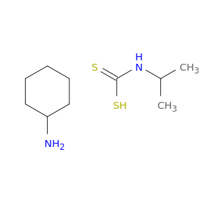 Carbamodithioic acid, (1-methylethyl)-, compd. with cyclohexanamine(1:1)