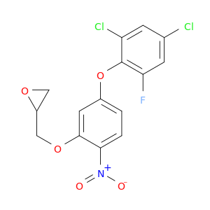 Oxirane, [[5-(2,4-dichloro-6-fluorophenoxy)-2-nitrophenoxy]methyl]-