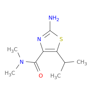 4-Thiazolecarboxamide, 2-amino-N,N-dimethyl-5-(1-methylethyl)-