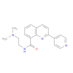8-Quinolinecarboxamide,N-[2-(dimethylamino)ethyl]-2-(4-pyridinyl)-