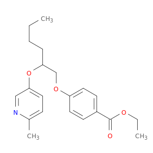 Benzoic acid, 4-[[2-[(6-methyl-3-pyridinyl)oxy]hexyl]oxy]-, ethyl ester