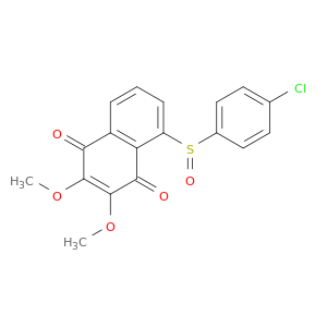 1,4-Naphthalenedione, 5-[(4-chlorophenyl)sulfinyl]-2,3-dimethoxy-