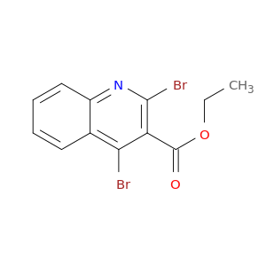 3-Quinolinecarboxylic acid, 2,4-dibromo-, ethyl ester