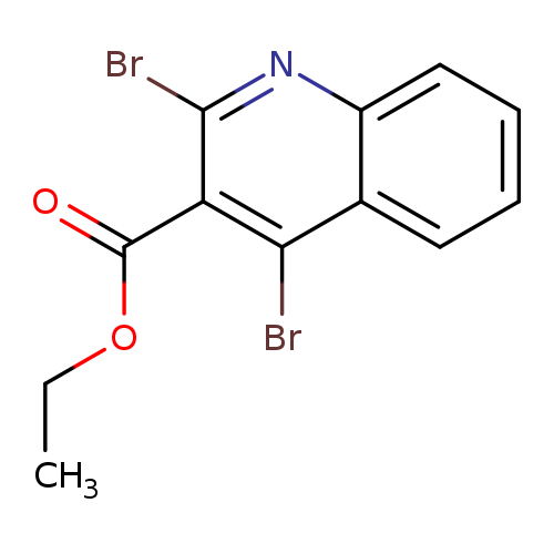 3-Quinolinecarboxylic acid, 2,4-dibromo-, ethyl ester