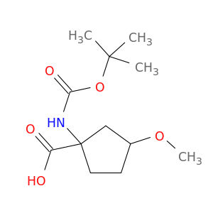 环戊烷羧酸,1-[[(1,1-二甲基乙氧基)羰基]氨基]-3-甲氧基-