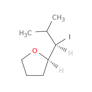 Furan, tetrahydro-2-[(1R)-1-iodo-2-methylpropyl]-, (2R)-