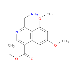 4-Isoquinolinecarboxylicacid, 1-(aminomethyl)-6,8-dimethoxy-, ethyl ester