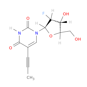 Uridine, 2'-deoxy-2'-fluoro-5-(1-propynyl)-