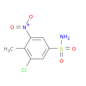 3-Chloro-4-methyl-5-nitrobenzene-1-sulfonamide