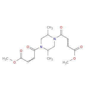 METHYL 4-[4-(3-METHOXYCARBONYLPROP-2-ENOYL)-2,5-DIMETHYL-PIPERAZIN-1-YL]-4-OXO-BUT-2-ENOATE