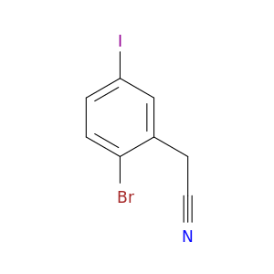 2-Bromo-5-iodophenylacetonitrile