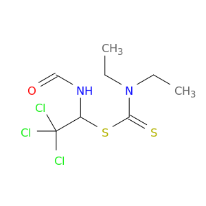 N-[2,2,2-TRICHLORO-1-(DIETHYLTHIOCARBAMOYLSULFANYL)ETHYL]FORMAMIDE