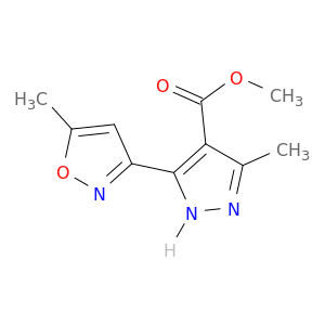 1H-Pyrazole-4-carboxylicacid, 3-methyl-5-(5-methyl-3-isoxazolyl)-, methyl ester