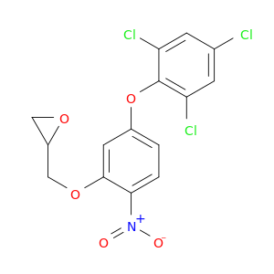Oxirane, [[2-nitro-5-(2,4,6-trichlorophenoxy)phenoxy]methyl]-