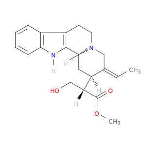 Indolo(2,3-a)quinolizine-2-acetic acid, 3-ethylidene-1,2,3,4,6,7,12,12b-octahydro-alpha-(hydroxymethyl)-, methyl ester, (alphaS,2R,3Z,12bS)-