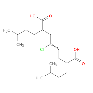 4-Octenedioic acid, 4-chloro-2,7-bis(3-methylbutyl)-